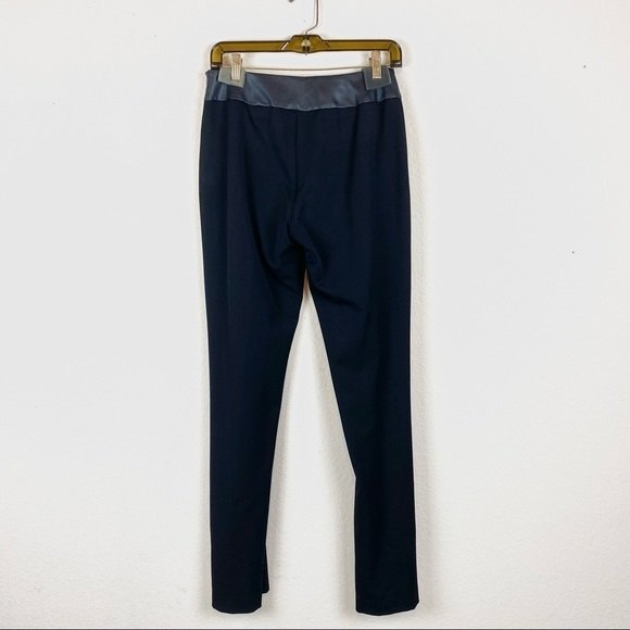 Cache Black Faux Leather Stripe Pants - Picture 4 of 9